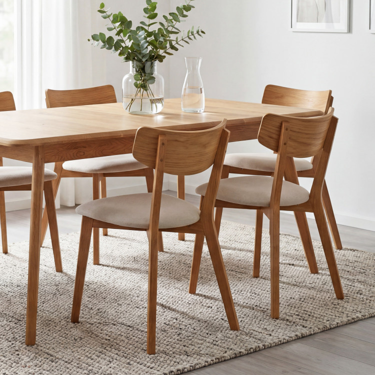 Drevený dubový stôl 180 x 90 cm so šikmými nohami