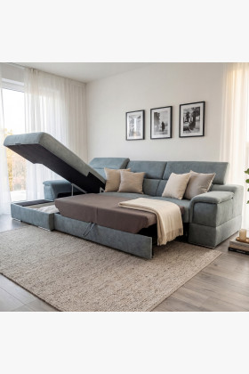 Rohová sedacia súprava s funkciou spania - ľavý roh 2