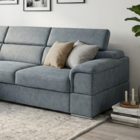 Rohová sedacia súprava s funkciou spania - ľavý roh