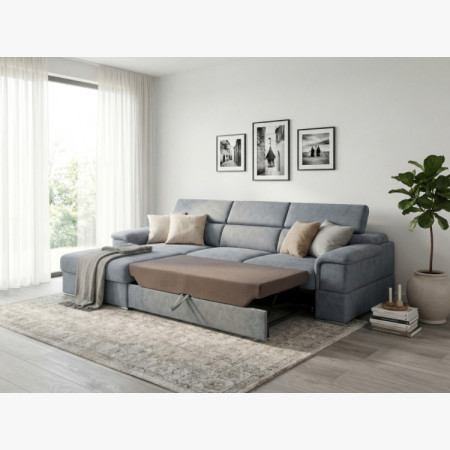 Rohová sedacia súprava s funkciou spania - ľavý roh