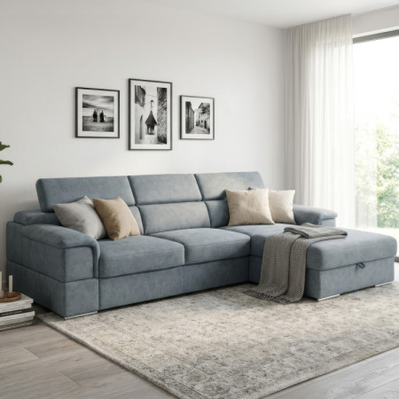 Rohová sedacia súprava s funkciou spania - pravý roh