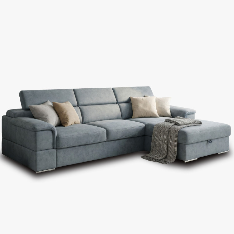 Rohová sedacia súprava s funkciou spania - pravý roh