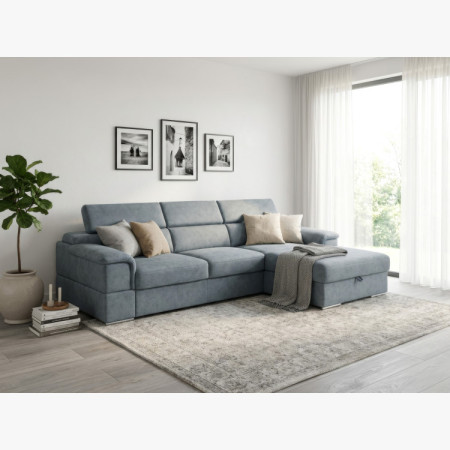 Rohová sedacia súprava s funkciou spania - pravý roh