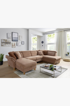 Sedačka v tvare U na nožičkách - otoman vpravo 2