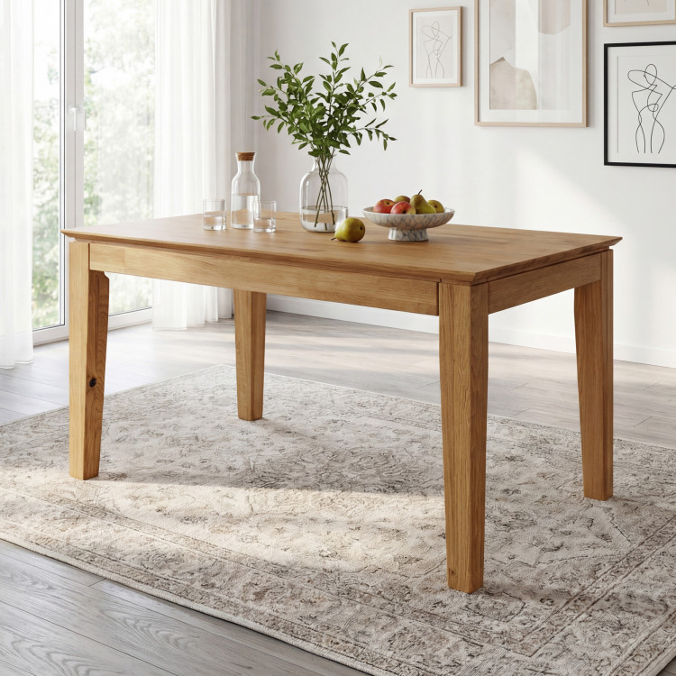 Dubový stôl s rozkladom 120 x 80 cm