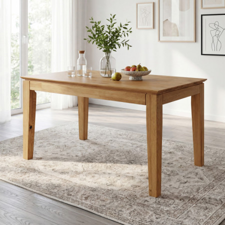 Dubový stôl s rozkladom 120 x 80 cm