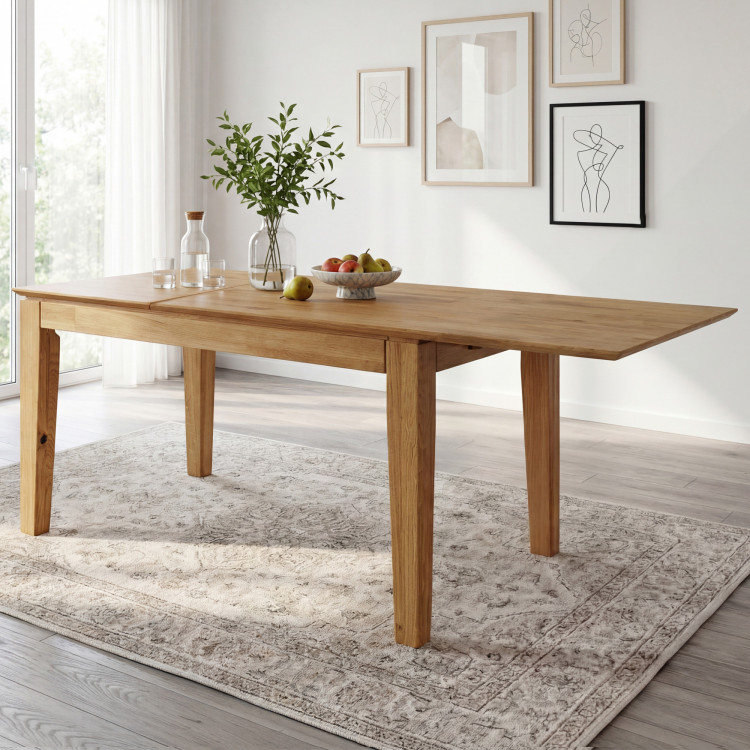 Dubový stôl s rozkladom 120 x 80 cm