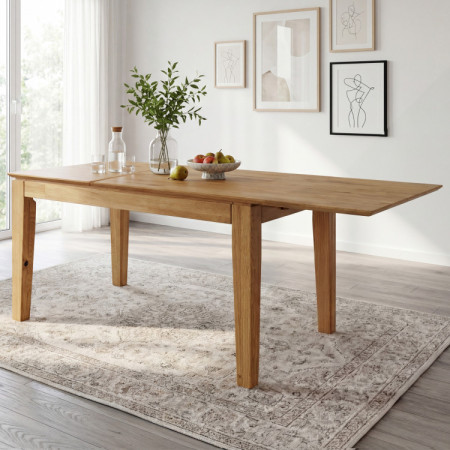 Dubový stôl s rozkladom 120 x 80 cm