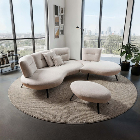 Sedacia súprava CURVE moderný dizajn - pravý roh