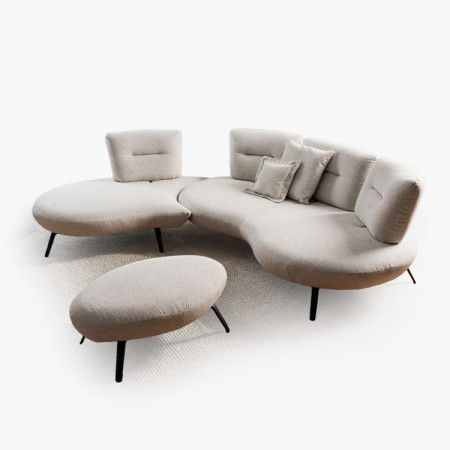 Sedacia súprava CURVE moderný dizajn - ľavý roh