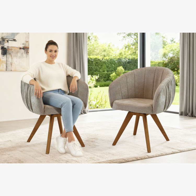 Dubový jedálenský set z masívu – oválny stôl countryside 180cm, lavica a stoličky Elba