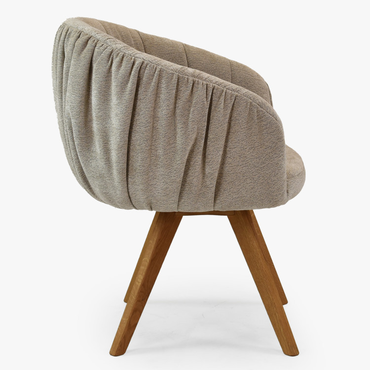 Dubový jedálenský set z masívu – oválny stôl countryside 180cm, lavica a stoličky Elba