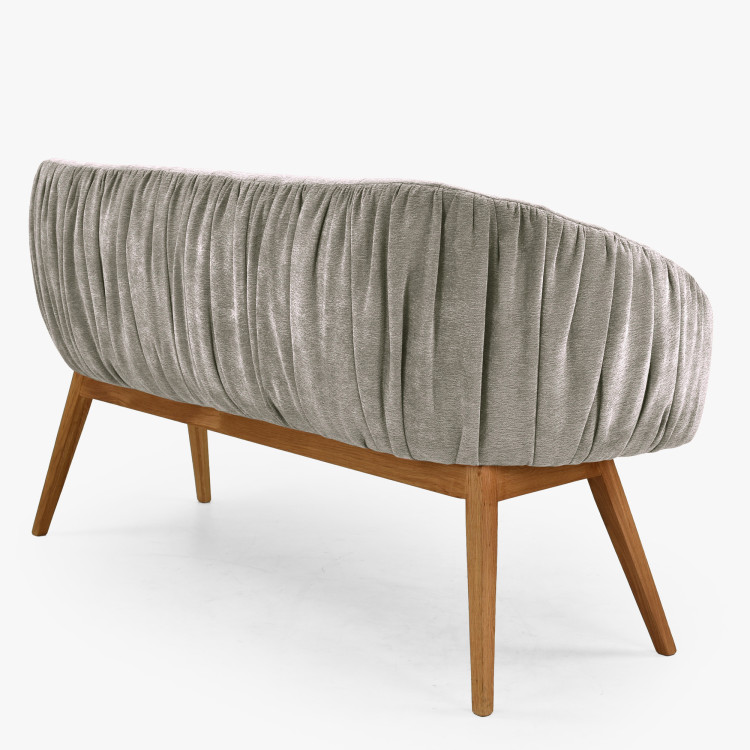 Dubový jedálenský set z masívu – oválny stôl countryside 180cm, lavica a stoličky Elba