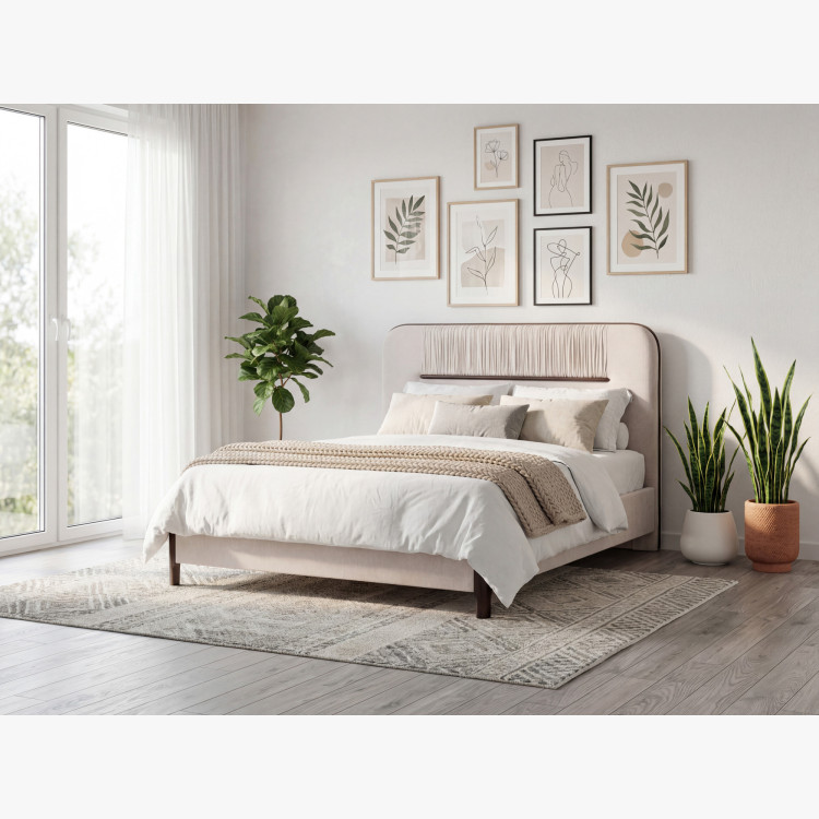 Čalúnená manželská posteľ 180x200 cm s úložným priestorom