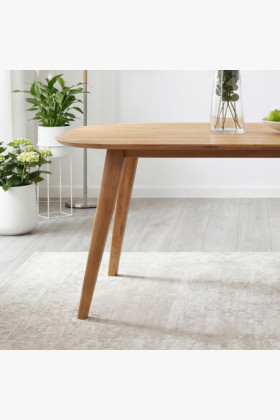 Oválny jedálenský stôl z masívneho dubu, Otawa 180 x 90 cm 2