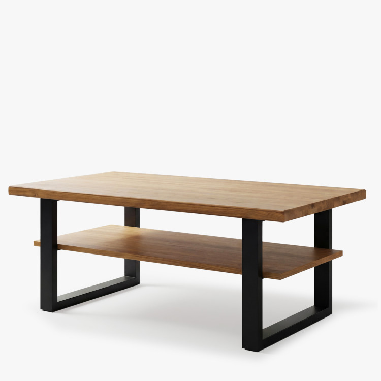 Konferenčný stolík 115 x 65 cm dub s poličkou, Martina