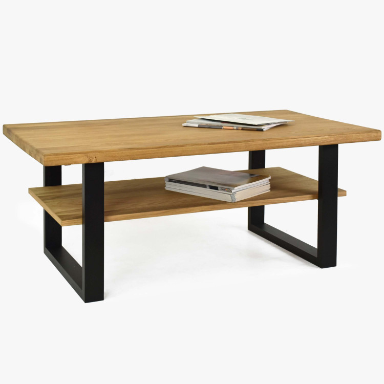Konferenčný stolík 115 x 65 cm dub s poličkou, Martina