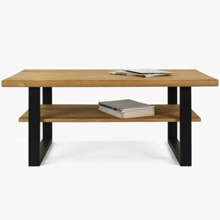 Konferenčný stolík 115 x 65 cm dub s poličkou, Martina