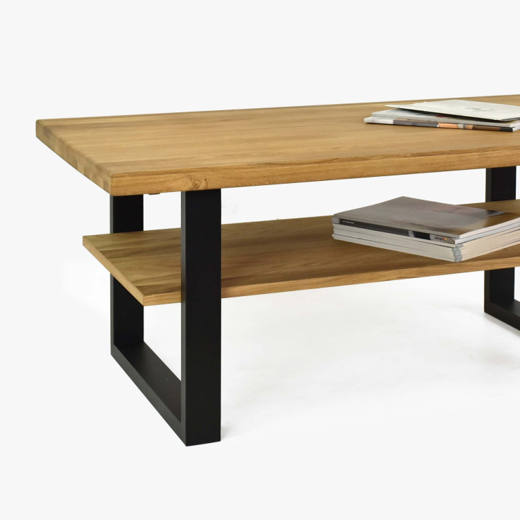 Konferenčný stolík 115 x 65 cm dub s poličkou, Martina