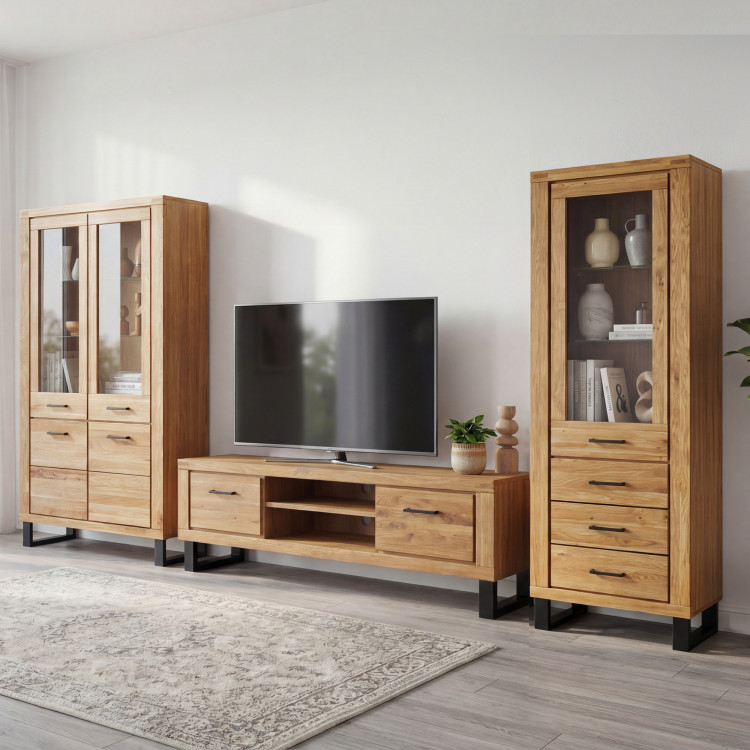 Obývacia stena Martina dub masív + dyha