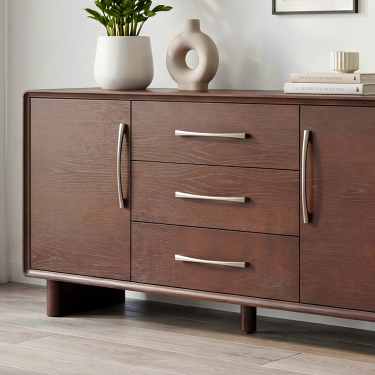 Komoda Koper s dvierkami a zásuvkami v farbe orech – 160 cm