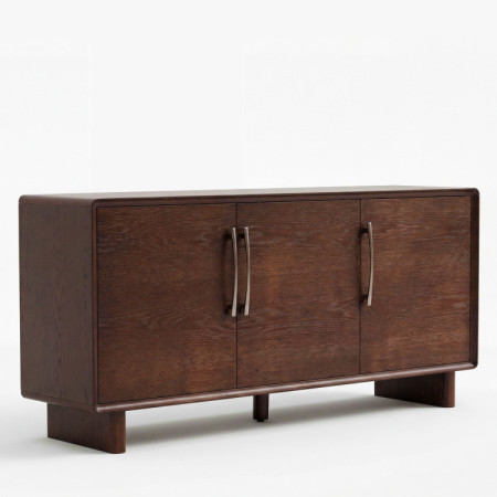 Komoda Koper s dvierkami v farbe orech – 160 cm