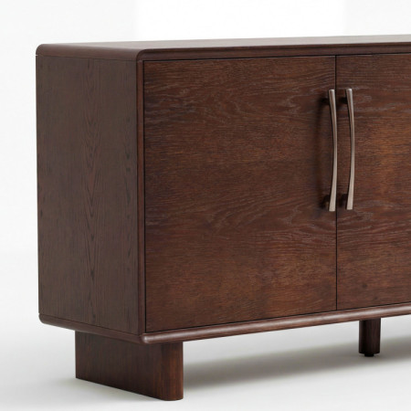 Komoda Koper s dvierkami v farbe orech – 160 cm