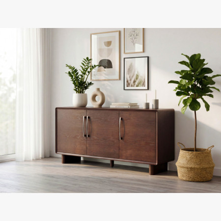 Komoda Koper s dvierkami v farbe orech – 160 cm