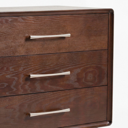 Komoda Koper s 3 zásuvkami v farbe orech