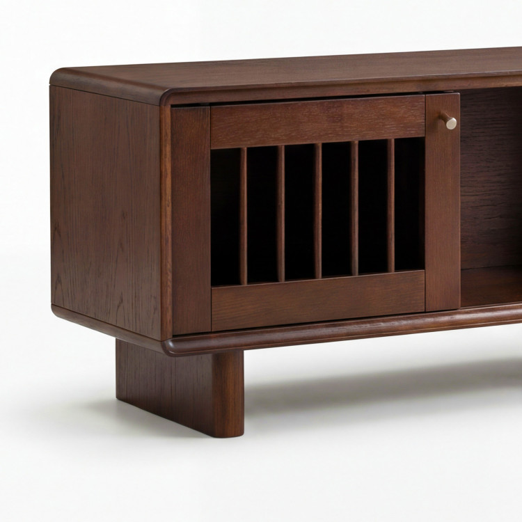 Designová TV skrinka v farbe orech – 180 cm