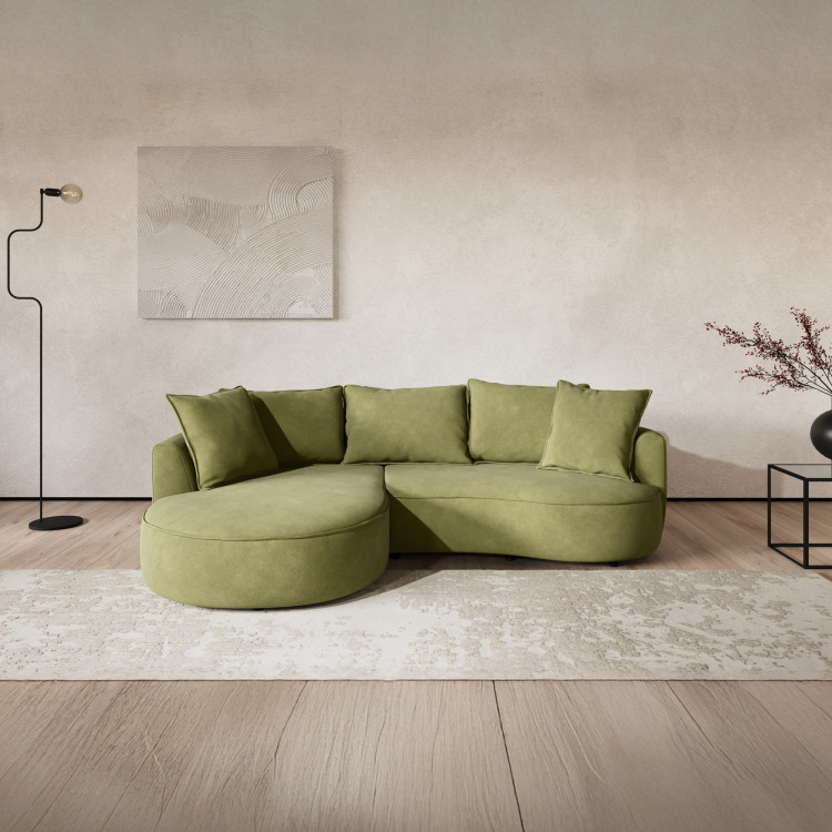 Zaoblená sedacia súprava SANA – ľavý roh