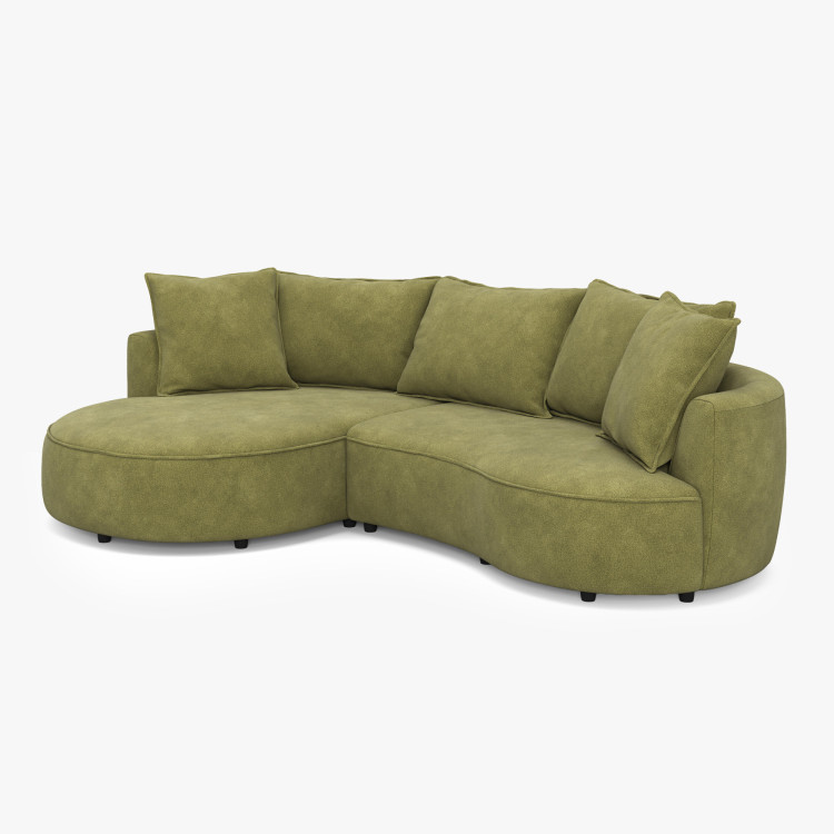 Zaoblená sedacia súprava SANA – ľavý roh