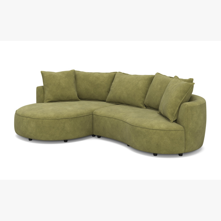 Zaoblená sedacia súprava SANA – ľavý roh