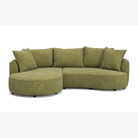 Zaoblená sedacia súprava SANA – ľavý roh