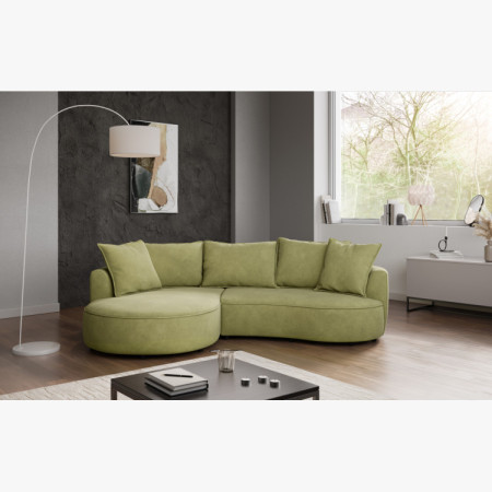 Zaoblená sedacia súprava SANA – ľavý roh