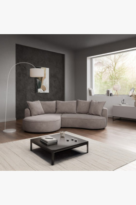 Zaoblená sedacia súprava SANA – ľavý roh