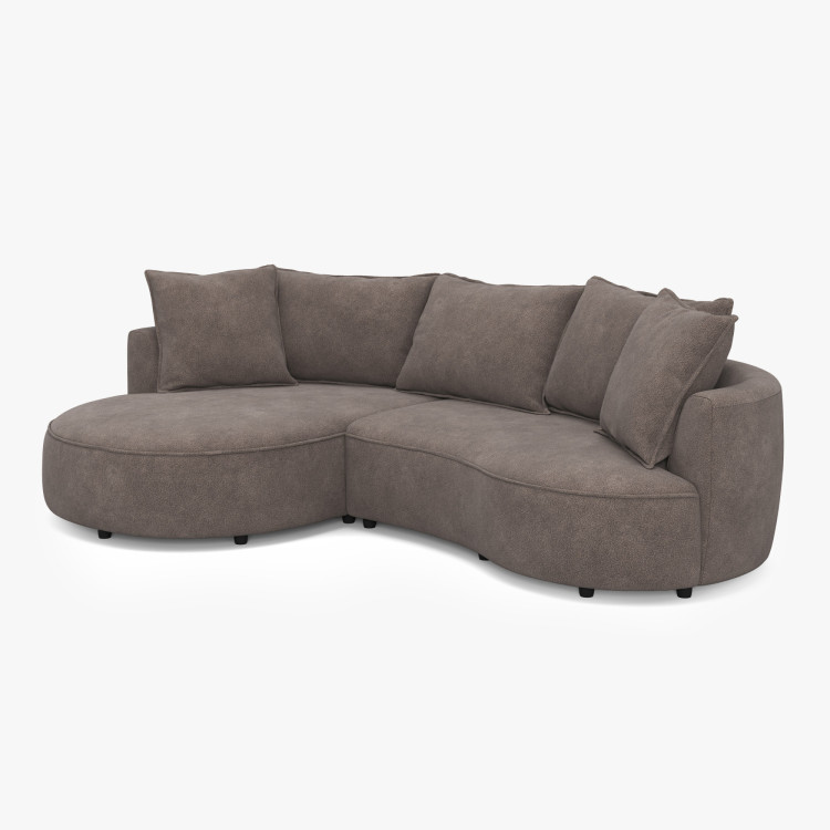 Zaoblená sedacia súprava SANA – ľavý roh