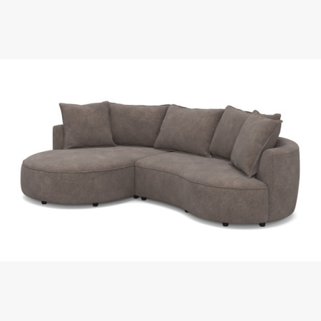 Zaoblená sedacia súprava SANA – ľavý roh