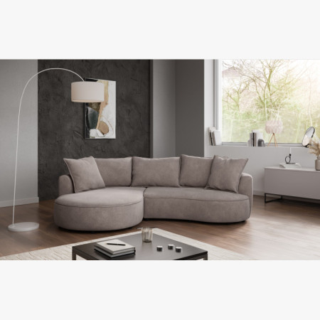 Zaoblená sedacia súprava SANA – ľavý roh