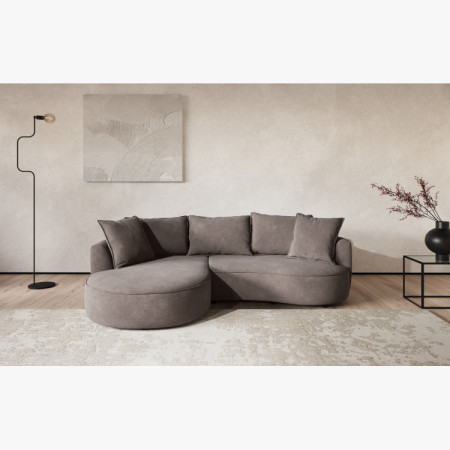 Zaoblená sedacia súprava SANA – ľavý roh