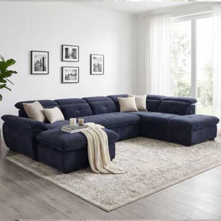 Veľká sedacia súprava do tvaru U ZOOM - AKCIA