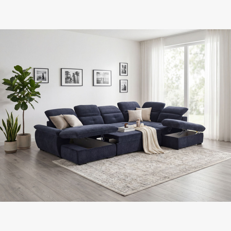 Veľká sedacia súprava do tvaru U ZOOM - AKCIA