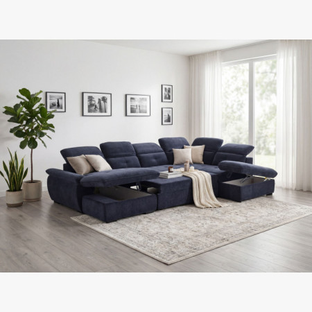 Veľká sedacia súprava do tvaru U ZOOM - AKCIA