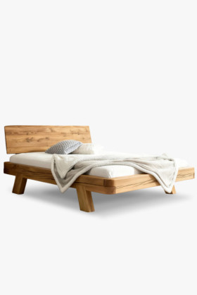 Dubová luxusná posteľ Mia 160 x 200 cm z masívnych trámov 2