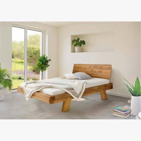 Dubová luxusná posteľ Mia 160 x 200 cm z masívnych trámov