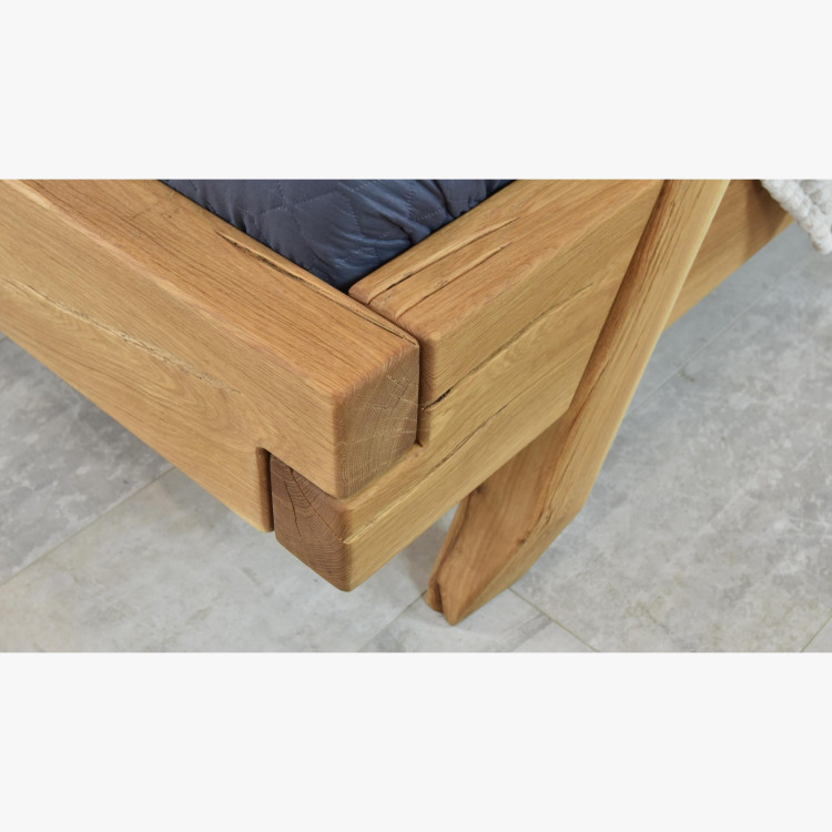 Luxusná posteľ z trámov dub Manželská Spider 160 x 200