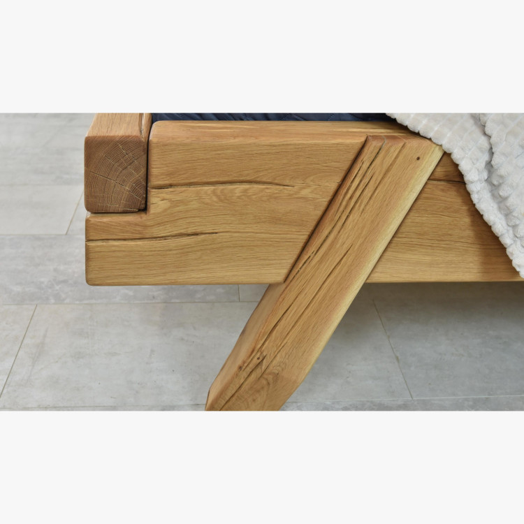 Luxusná posteľ z trámov dub Manželská Spider 160 x 200