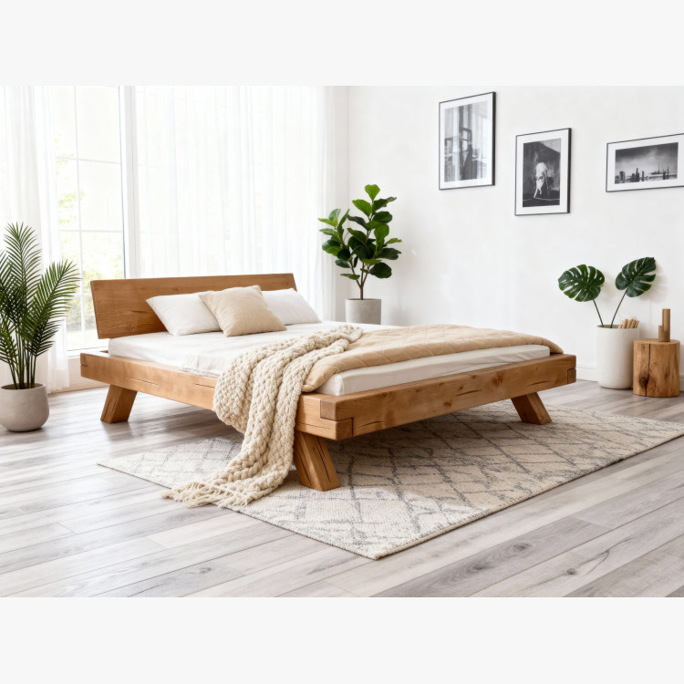 Drevená posteľ Miky 160 x 200 cm z masívneho smrekového dreva