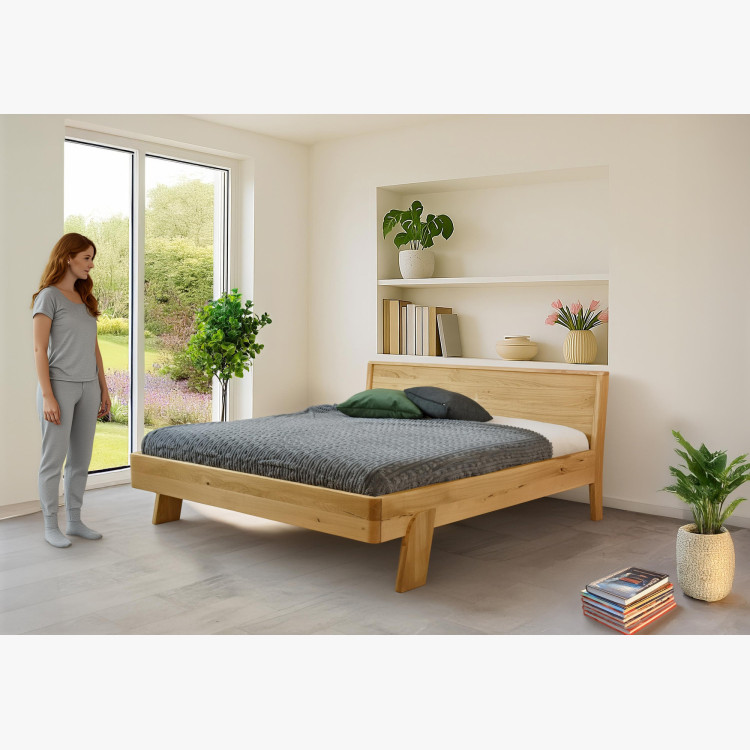 Manželská posteľ Siena 180x200 cm z dubového masívu