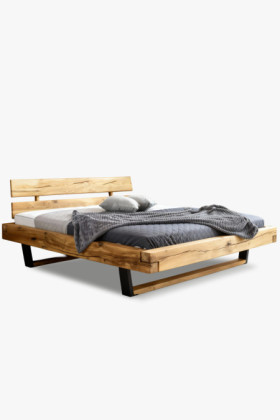 Moderná posteľ z masívu dub na nohách, Laura 200 x 200 cm 2